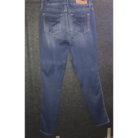 Seven7 Jeans Women's Size 6 High Rise Skinny Medium‎ Blue Wash  7 On Back Pocket - Picture 7 of 12